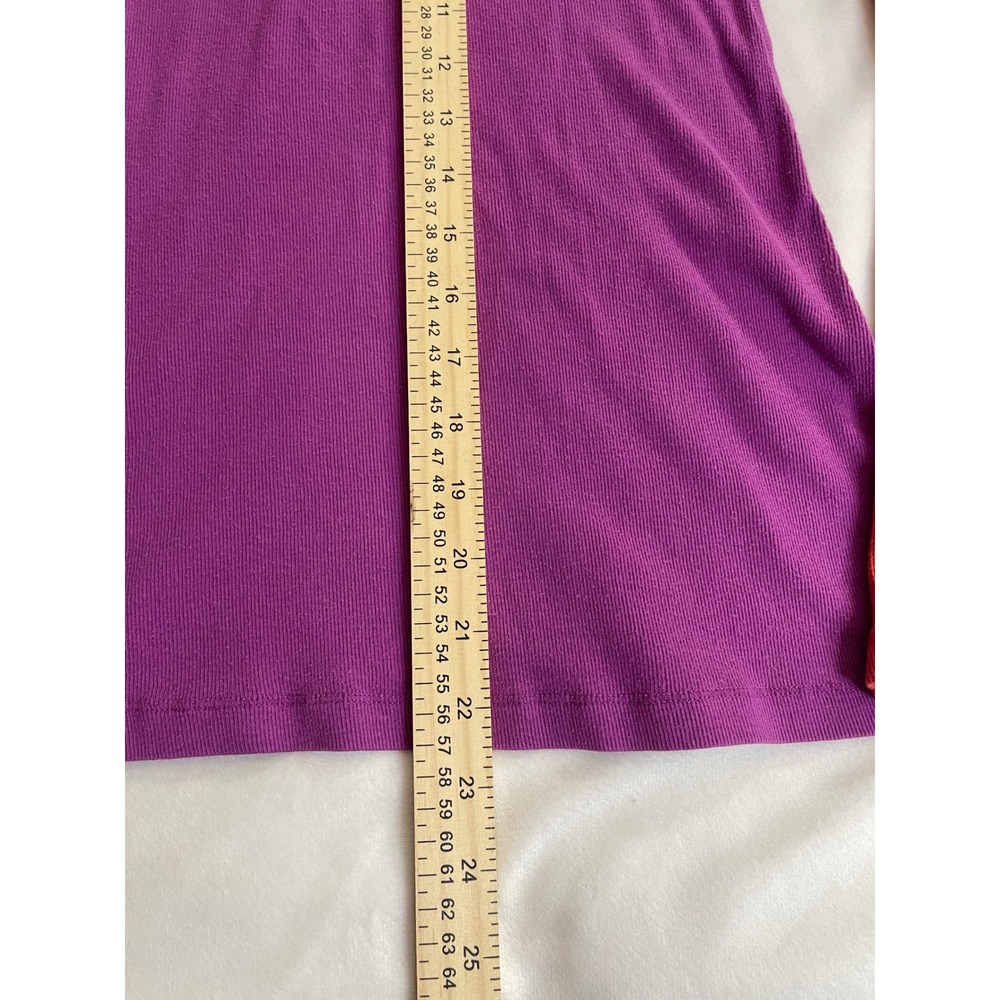 Mossimo Supply Co Long & Lean Ribbed Tank Tops 2 Pack Purple Orange Red Large - Picture 5 of 9